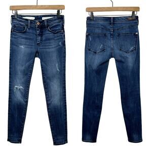 Pilcro and the Letterpress | Anthropology Distressed High Rise Skinny Denim Jean